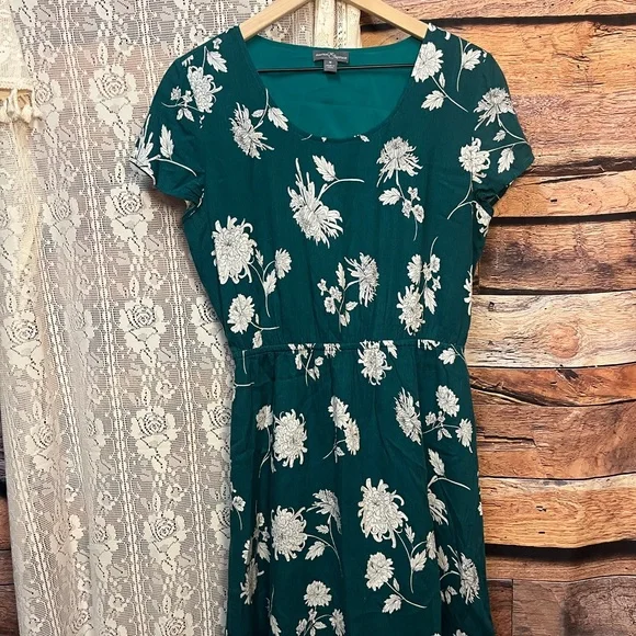 Market & Spruce Floral Green Dress (079) - Picture 2 of 10